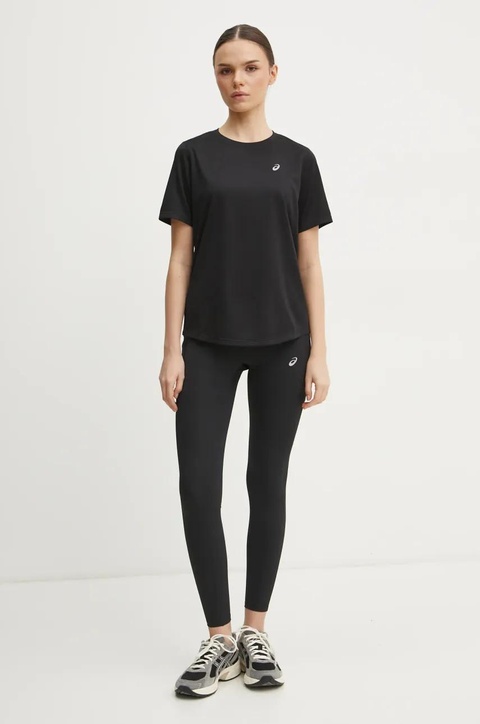 Asics t-shirt do biegania Core kolor czarny 2012D170 - zdjęcie produktu nr 2