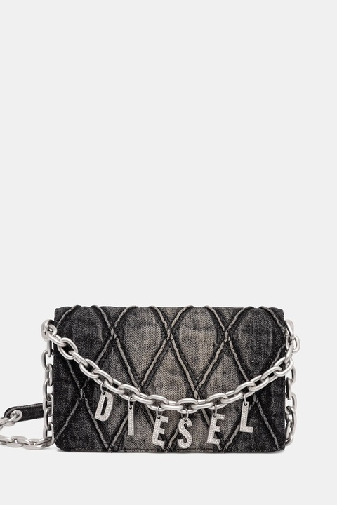 Diesel portfel CHARM-D CHARM-D damski kolor szary X10281.P6330 - zdjęcie produktu nr 1