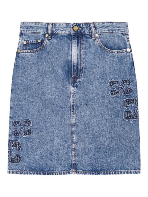 GANNI button-fastening denim skirt - Blue - zdjęcie produktu nr 1