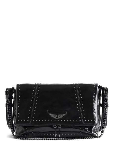 Zadig&Voltaire Rocky II studs leather shoulder bag - Black - zdjęcie produktu nr 1