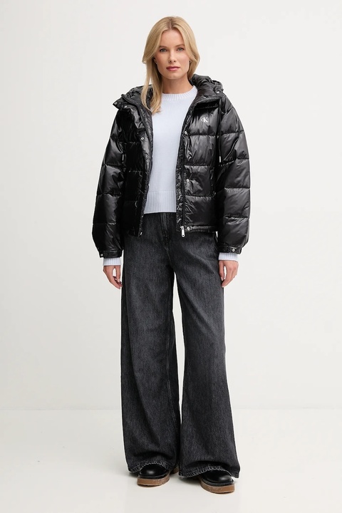 Calvin Klein Jeans sweter bawełniany damski kolor niebieski LV047D351G - zdjęcie produktu nr 2