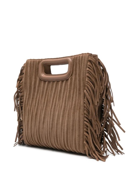 Maje fringed cut-out handle mini bag - Brown - zdjęcie produktu nr 2