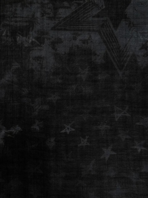 Zadig&Voltaire star-print wool scarf - Black - zdjęcie produktu nr 2