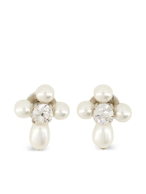Simone Rocha pearl crystal earrings - Silver - zdjęcie produktu nr 1