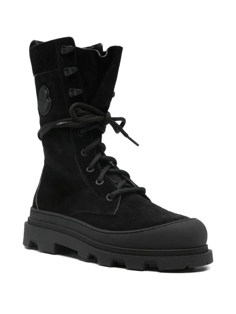 Moncler Vera lace-up logo-patch boots - Black - zdjęcie produktu nr 2