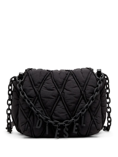 Diesel small Charm-D shoulder bag - Black - zdjęcie produktu nr 1