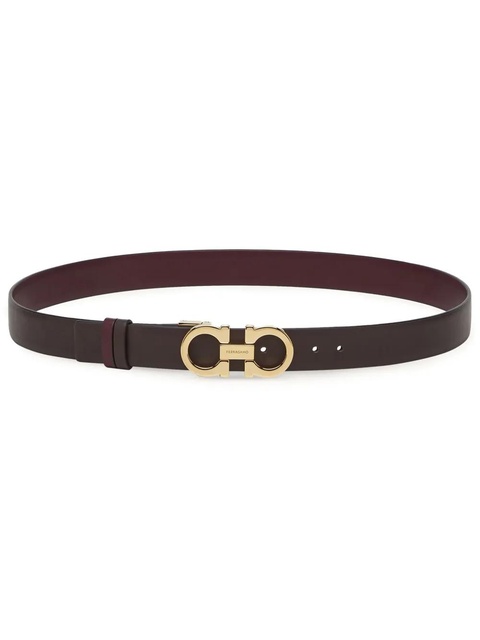Ferragamo Gancini-buckle leather belt - Brown - zdjęcie produktu nr 1