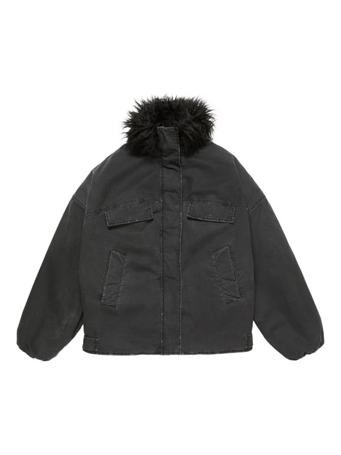 Acne Studios logo-patch oversized jacket - Black - zdjęcie produktu nr 1