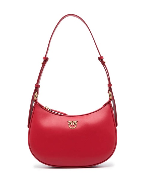 PINKO Love Birds leather shoulder bag - Red - zdjęcie produktu nr 1