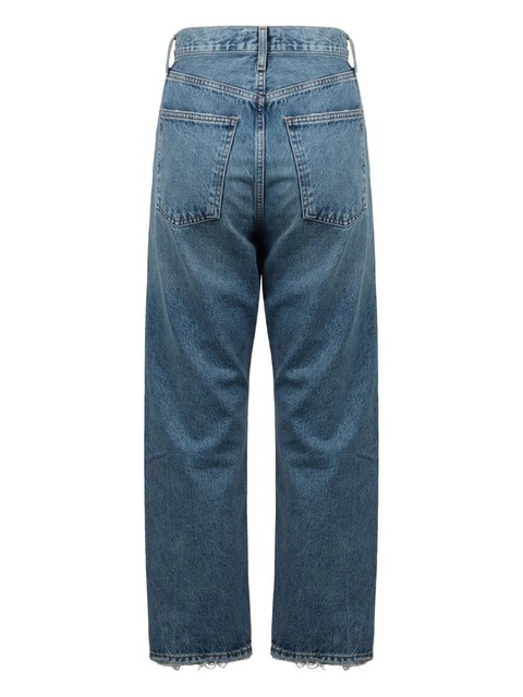 AGOLDE frayed-hem five-pocket jeans - Blue - zdjęcie produktu nr 2