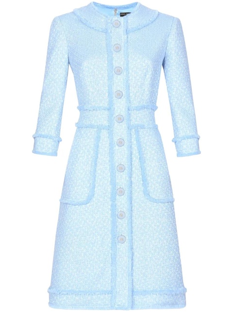 Dolce & Gabbana A-line tweed dress - Purple - zdjęcie produktu nr 2