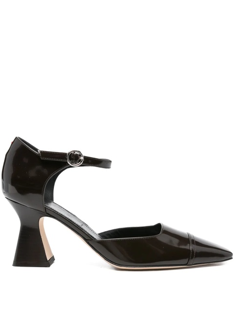 Aeyde 80mm Francine ankle-strap pointed-toe pumps - Brown - zdjęcie produktu nr 2