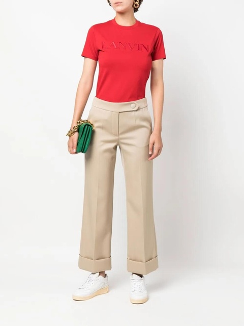 Lanvin mid-rise cropped wool trousers - Neutrals - zdjęcie produktu nr 2