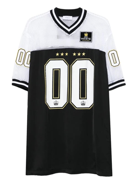 Off-White mesh-panel number-print dress - Black - zdjęcie produktu nr 1