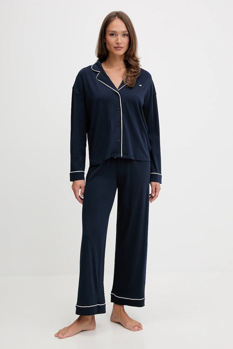 Tommy Hilfiger piżama damska kolor granatowy UW0UW06142 - zdjęcie produktu nr 1