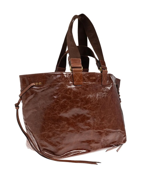 ISABEL MARANT leather drawstring tote bag - Brown - zdjęcie produktu nr 2