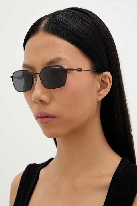 Armani Exchange okulary przeciwsłoneczne kolor czarny 0AX2056S - zdjęcie produktu nr 1