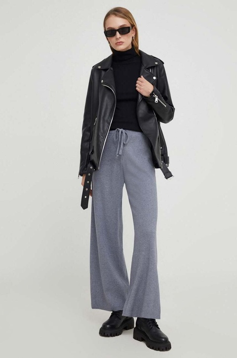 Answear Lab sweter z kaszmirem kolor czarny lekki z golfem - zdjęcie produktu nr 1