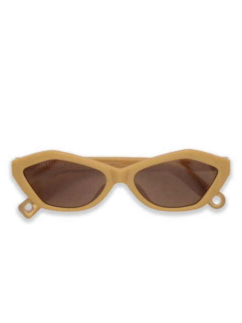 Jacquemus geometric-frame sunglasses - Neutrals - zdjęcie produktu nr 1