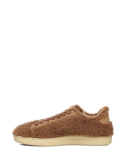 Valentino Garavani Royco shearling-effect logo sneakers - Brown - zdjęcie produktu nr 2