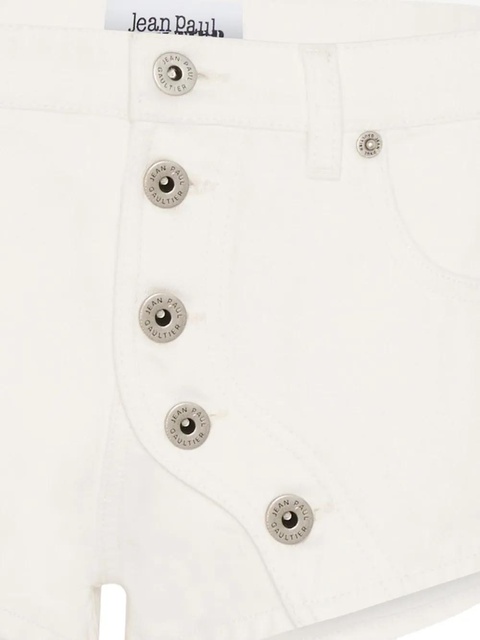 Jean Paul Gaultier button-detailing mini shorts - White - zdjęcie produktu nr 2