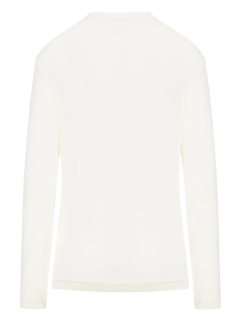 LEMAIRE long-sleeve cotton top - Neutrals - zdjęcie produktu nr 2