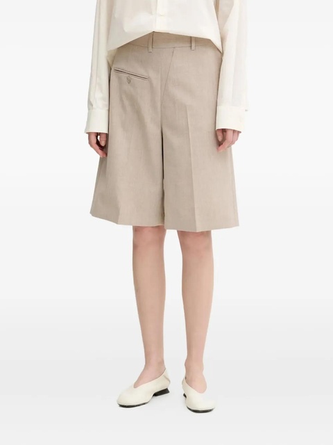 MM6 Maison Margiela front-crease welt-pocket shorts - Neutrals - zdjęcie produktu nr 2