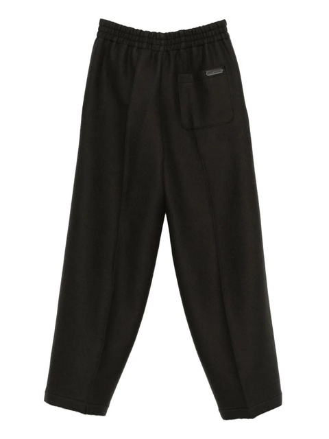 AMI Paris elasticated-waistband trousers - Black - zdjęcie produktu nr 2
