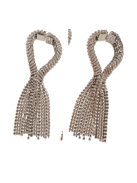 Rabanne crystal-embelished earrings - Silver - zdjęcie produktu nr 2