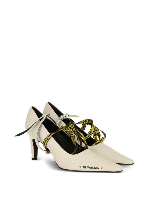 Off-White ribbon-tie pointed pumps - zdjęcie produktu nr 1