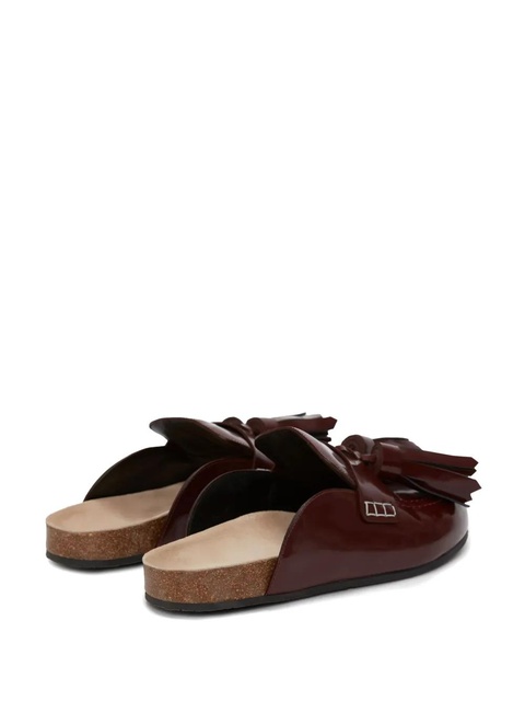 JW Anderson tassel-detail slip-on leather loafers - Red - zdjęcie produktu nr 1