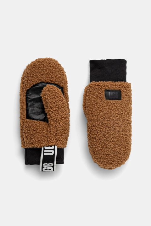 UGG rękawiczki damskie kolor brązowy 101099 - zdjęcie produktu nr 1