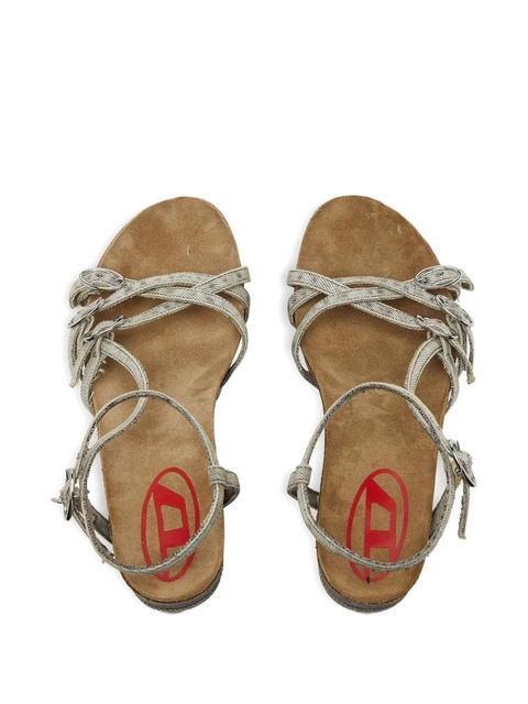 Diesel 105mm D-Woodstock platform sandals - Grey - zdjęcie produktu nr 2