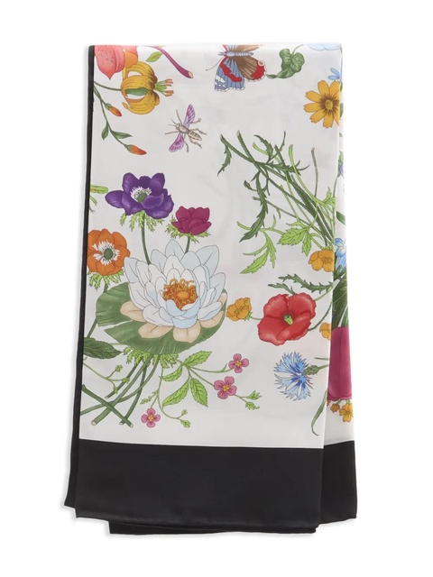 Gucci floral-print scarf - White - zdjęcie produktu nr 1