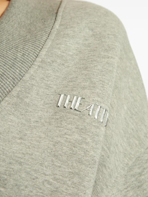 The Attico Logo Cotton Sweatshirt - Grey - zdjęcie produktu nr 2