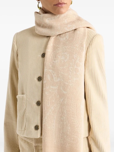 ETRO jacquard floral paisley-motif scarf - Neutrals - zdjęcie produktu nr 2