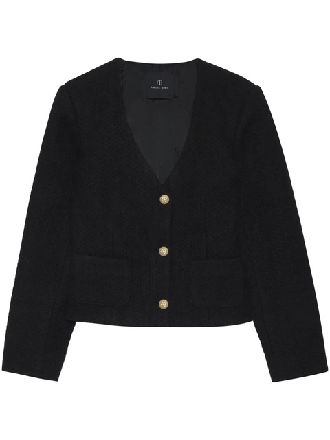 ANINE BING Anitta knitted cardigan - Black - zdjęcie produktu nr 1