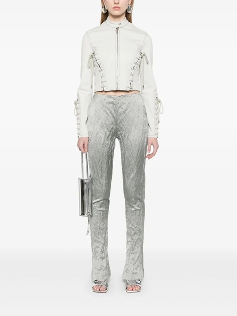 Blumarine eyelet-detail denim jacket - Blue - zdjęcie produktu nr 2