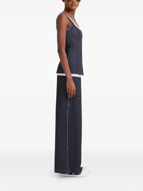 Marni stretch-cotton wide-leg jeans - UNB99 BLUE - zdjęcie produktu nr 2