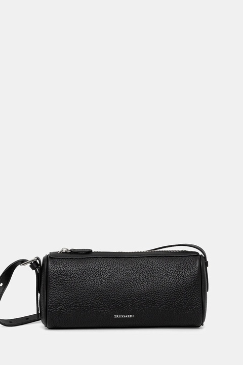 Trussardi torebka skórzana kolor czarny Z641E106104N - zdjęcie produktu nr 1