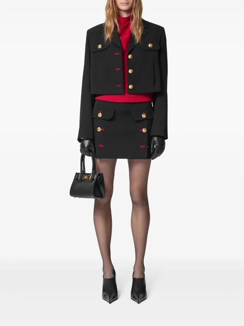 Versace Medusa Head-button mini skirt - Black - zdjęcie produktu nr 2