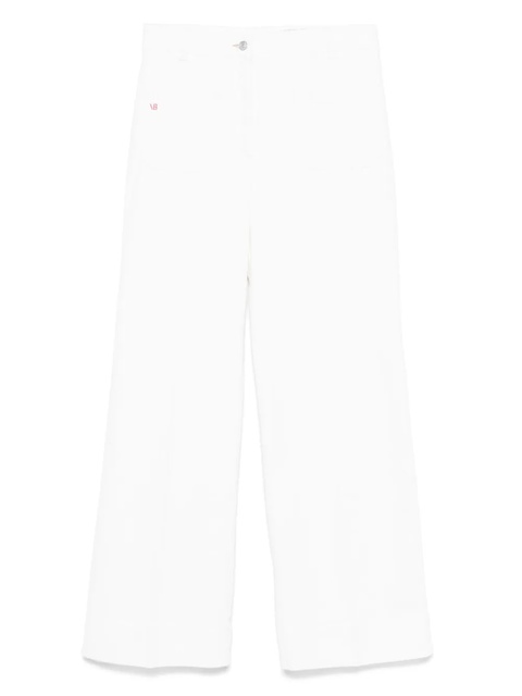 Victoria Beckham logo-tag jeans - White - zdjęcie produktu nr 1