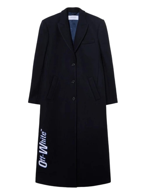 Off-White long wool coat - Blue - zdjęcie produktu nr 2