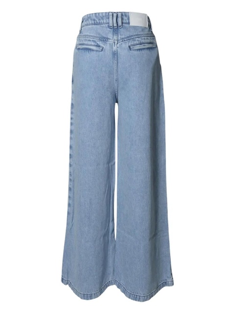 SOLOTRE pleated wide-leg jeans - Blue - zdjęcie produktu nr 1