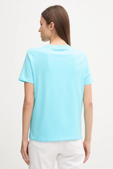 Calvin Klein Jeans t-shirt bawełniany damski kolor turkusowy LV047C856G - zdjęcie produktu nr 2