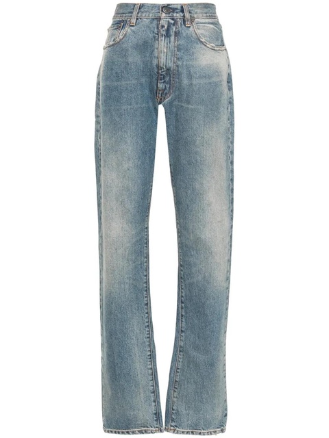 Maison Margiela distressed straight-leg jeans - Blue - zdjęcie produktu nr 2
