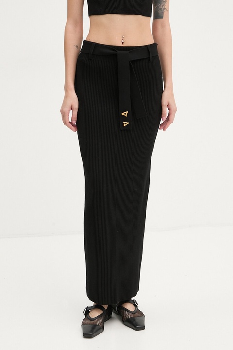 AERON spódnica kolor czarny midi prosta CRSK196442 - zdjęcie produktu nr 1