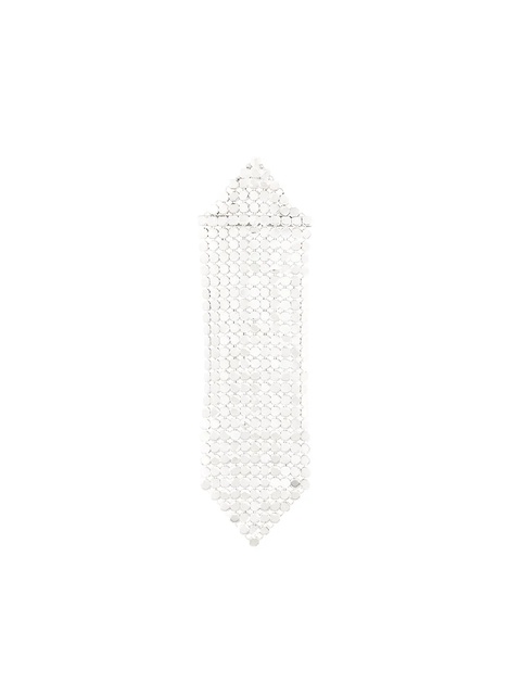 Rabanne chain mail earring - Metallic - zdjęcie produktu nr 1