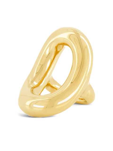 Rabanne oval-frame gold ring - zdjęcie produktu nr 1