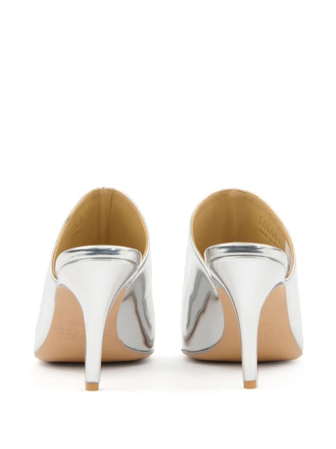 MM6 Maison Margiela metallic-effect mules - Silver - zdjęcie produktu nr 2